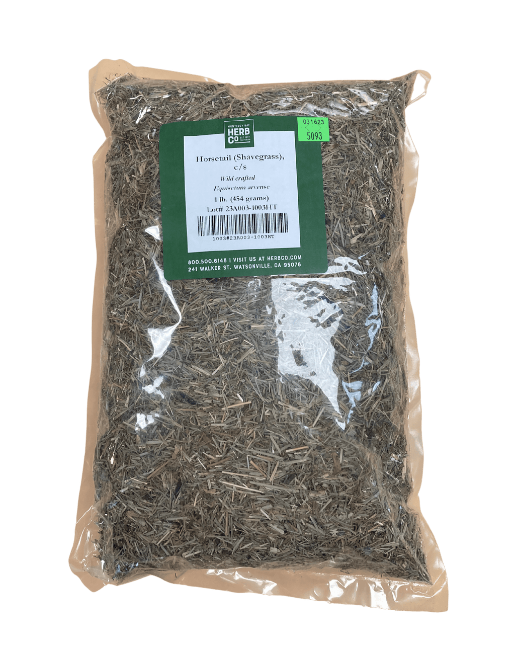 Horse Tail (Shavegrass) Cut, Sifted