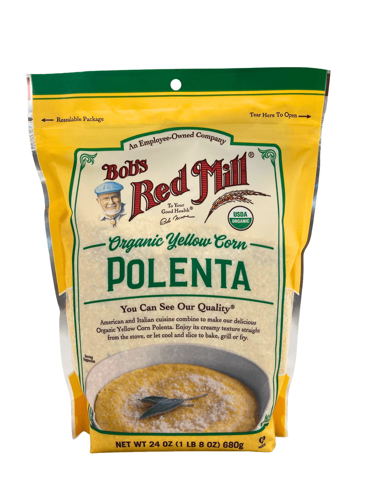 Corn Grits, Yellow, Organic, Polenta, Bob's Red Mill
