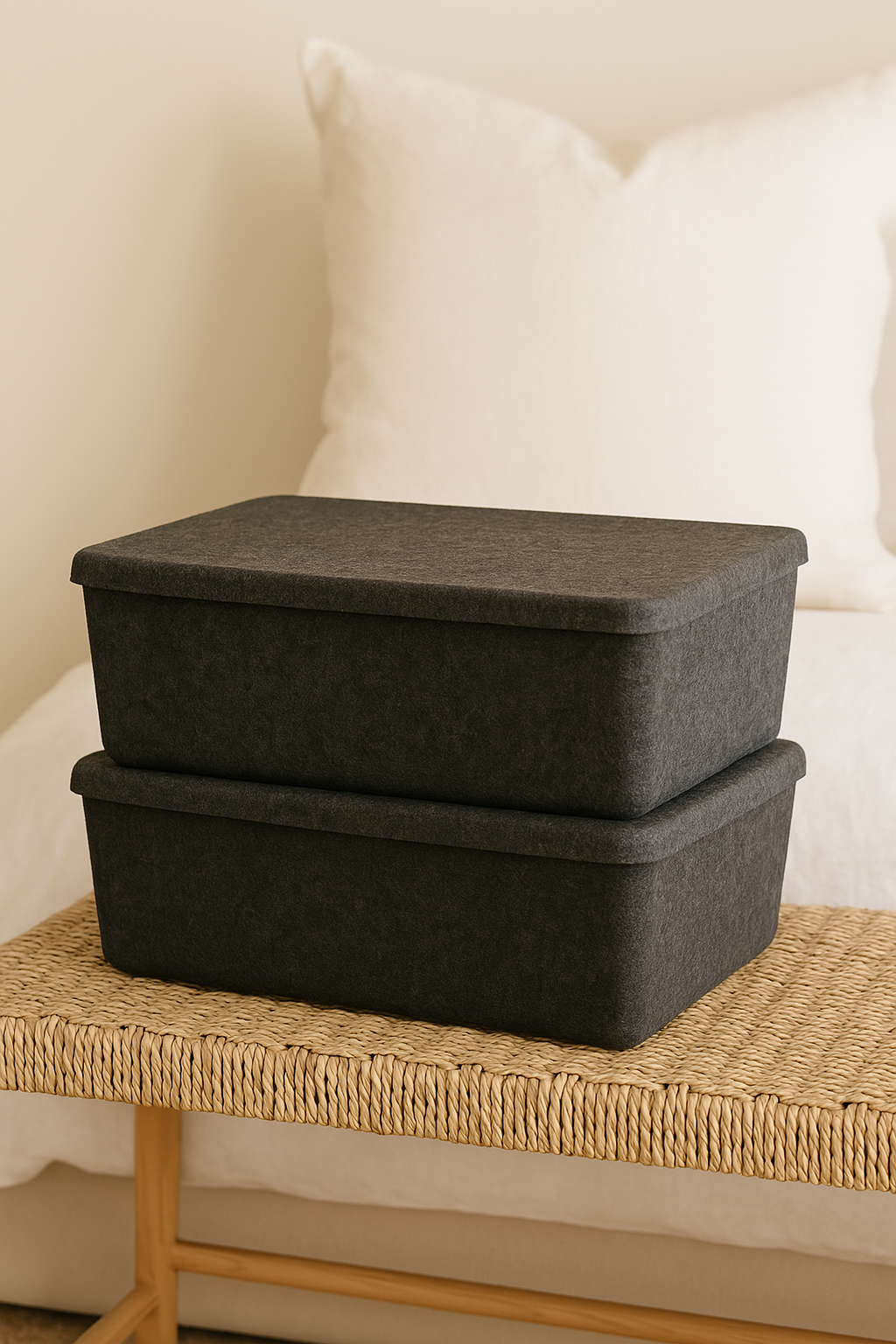 The Sculpted Bin - Large with Lid